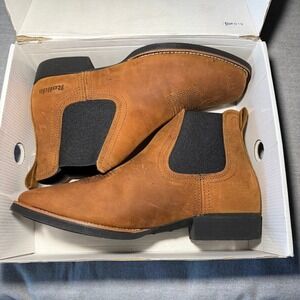 Men's Tan Chelsea Cowboy Western Boots